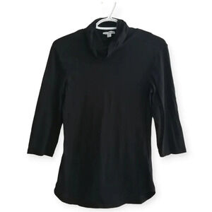 James Perse 3/4 Sleeve Lightweight Cowl Neck  Top Size 3 (Large) Minimal